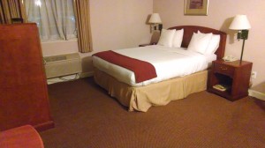 bed at hotel